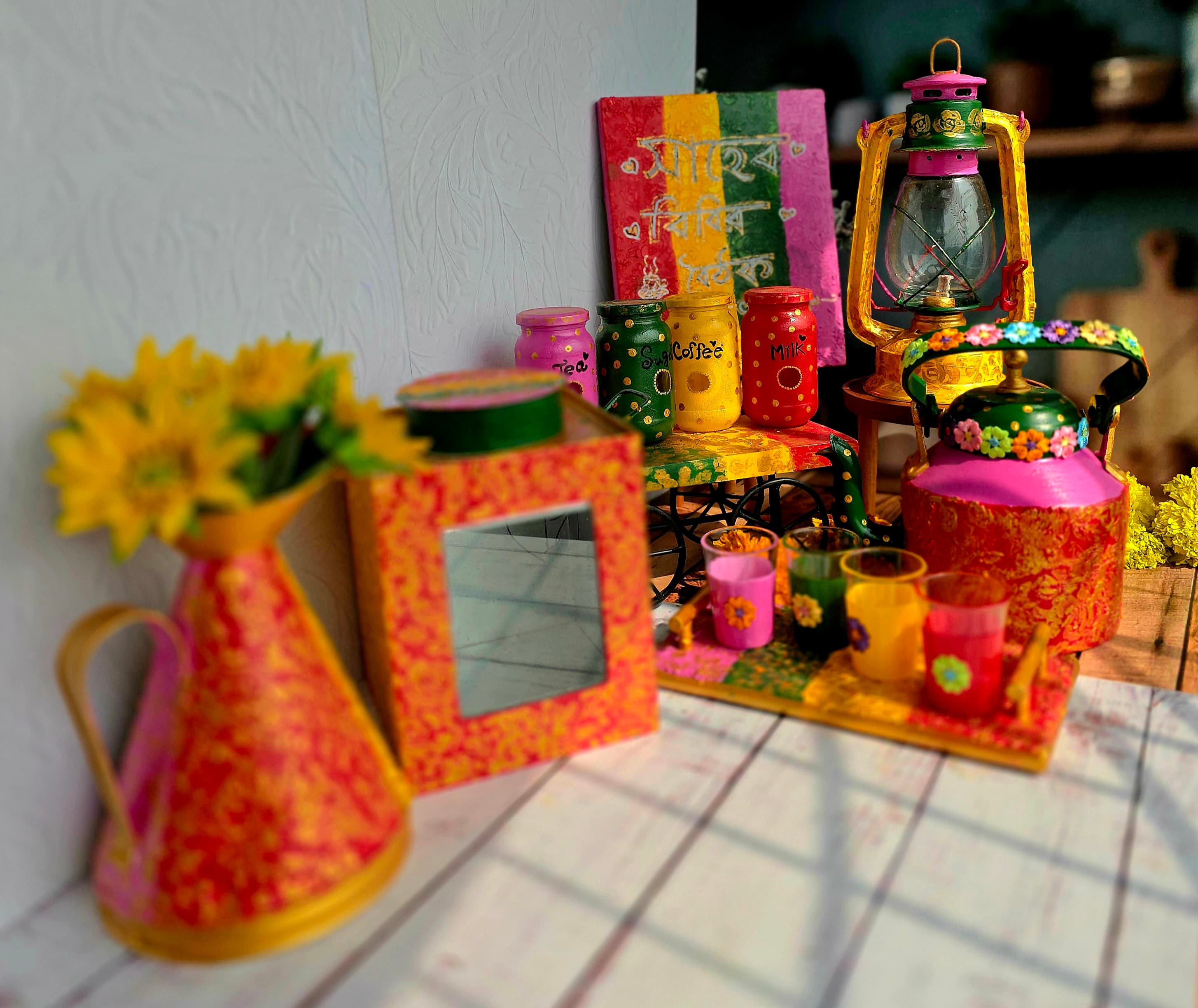 Colorful Tea Corner Set